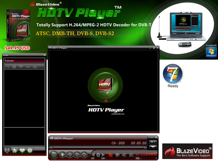 BlazeVideo HDTV Player 6.0 Deluxe (DVB T) serial key or number